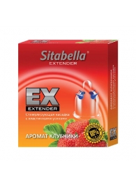 Стимулирующая насадка Sitabella Extender  Клубника - Sitabella - купить с доставкой в Копейске