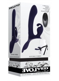 Женский страпон с вибрацией Giving Vibes - Evolved - купить с доставкой в Копейске