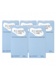 Набор из 5 упаковок ультратонких презервативов Pleasure Lab (по 12 шт.) - Pleasure Lab - купить с доставкой в Копейске