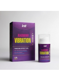 Стимулирующий гель с эффектом вибрации Blackberry Vibration - 15 мл. - INTT - купить с доставкой в Копейске