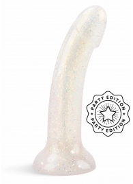 Фаллоимитатор из жидкого силикона с блестками Dildolls Extravaganza - Love to Love