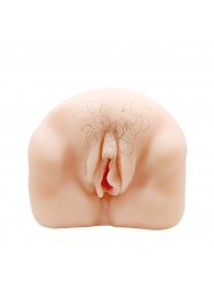 Телесный мастурбатор-вагина с оволосением и вибрацией - Baile - в Копейске купить с доставкой