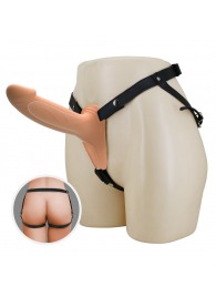 Телесный полый мужской страпон London - 16,8 см. - Baile - купить с доставкой в Копейске