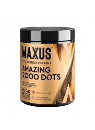 Точечные презервативы MAXUS 2000 Amazing Dots с железным кейсом - 12 шт. - Maxus - купить с доставкой в Копейске