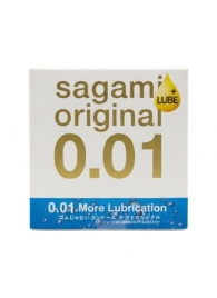 Увлажнённый презерватив Sagami Original 0.01 Extra Lub - 1 шт. - Sagami - купить с доставкой в Копейске