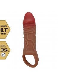 Реалистичная насадка на член Peirre - 15,5 см. - Baile - в Копейске купить с доставкой