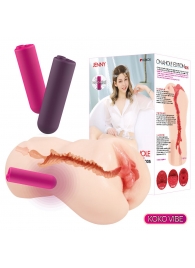 Мастурбатор-вагина с вибрацией Jenny Onahole edition 005 - KOKOS - в Копейске купить с доставкой
