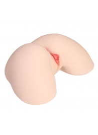 Мастурбатор-полуторс с двойным слоем материала и вибрацией Jenny Onahole Real Hips - KOKOS - в Копейске купить с доставкой