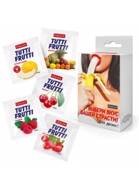 Набор из 5 саше съедобных смазок Tutti-Frutti - Биоритм - купить с доставкой в Копейске