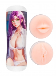 Двусторонний мастурбатор аниме - ротик и вагина - Tokyo Style - в Копейске купить с доставкой