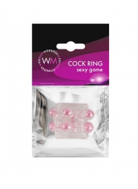 Прозрачная насадка на пенис с цветными шариками - Erowoman-Eroman - в Копейске купить с доставкой