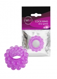 Лиловое эрекционное кольцо с 2 рядами стимулирующих шариков - Erowoman-Eroman - в Копейске купить с доставкой