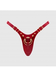 Красный пояс для фиксации насадок Strap-On-Me Leatherette Harness Fabulous - Strap-on-me - купить с доставкой в Копейске
