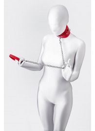 Красный ошейник с подкладкой из меха - ToyFa - купить с доставкой в Копейске