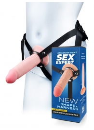 Мужской полый страпон на регулируемых ремнях - 18,5 см. - Sex Expert - купить с доставкой в Копейске