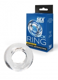 Прозрачное эрекционное кольцо-бублик - Sex Expert - в Копейске купить с доставкой