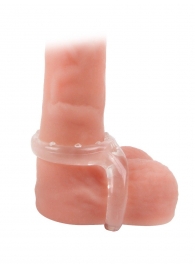 Прозрачное двойное эрекционное кольцо - Sex Expert - в Копейске купить с доставкой