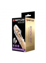 Прозрачная насадка на пенис Booker - 8 см. - Baile - в Копейске купить с доставкой