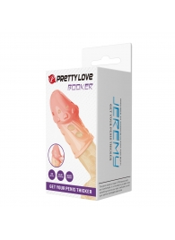 Телесная насадка на пенис Booker - 8 см. - Baile - в Копейске купить с доставкой