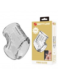 Прозрачная насадка на пенис и мошонку - Baile - в Копейске купить с доставкой