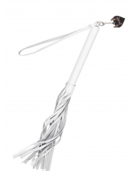 Белая кожаная плеть - 50 см. - Pecado - купить с доставкой в Копейске