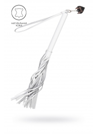 Белая кожаная плеть - 50 см. - Pecado - купить с доставкой в Копейске