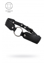 Черный кожаный чокер-ошейник со скруглёнными углами - Pecado - купить с доставкой в Копейске