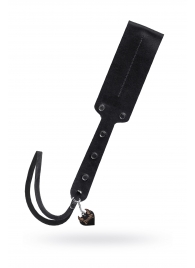 Черный кожаный пэддл - 32 см. - Pecado - купить с доставкой в Копейске