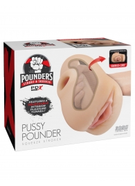 Телесный мастурбатор-вагина Pussy Pounder Squeeze Stroker - Pipedream - в Копейске купить с доставкой