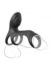 Черная насадка на пенис Ultimate Couples Cage Pro - Pipedream - в Копейске купить с доставкой