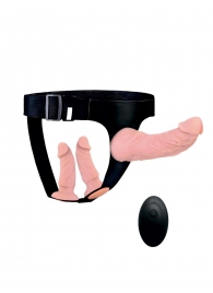 Женский страпон с 3 насадками и вибрацией - Erowoman-Eroman - купить с доставкой в Копейске