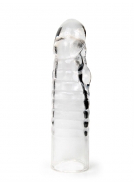 Прозрачная закрытая насадка на член - 15 см. - Sex Expert - в Копейске купить с доставкой