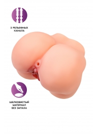 Реалистичный мастурбатор в форме попки с 2 любовными входами - No Name - в Копейске купить с доставкой