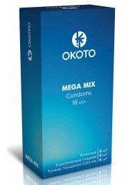 Презервативы OKOTO Mega Mix - 18 шт. - Sitabella - купить с доставкой в Копейске