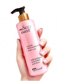 Молочко для тела Sexy Sweet с ароматом бабл-гам, шиммером и феромонами - 200 мл. - 