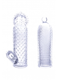 Набор из 2 прозрачных насадок на член Seductive Tickler Sleeves - NMC - в Копейске купить с доставкой