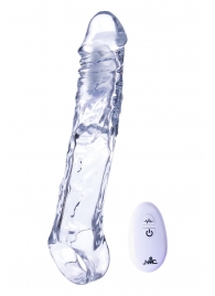 Прозрачная насадка-удлинитель Length Enhancer With Bullet с подхватом - 22,3 см. - NMC - в Копейске купить с доставкой