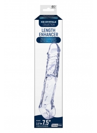 Прозрачная насадка-удлинитель Length Enhancer с подхватом - 22,3 см. - NMC - в Копейске купить с доставкой