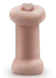 Телесный люминесцентный двусторонний мастурбатор Tasha - Blush Novelties - в Копейске купить с доставкой