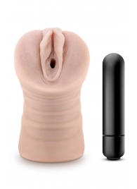 Телесный мастурбатор-вагина Ayumi с вибрацией - Blush Novelties - в Копейске купить с доставкой