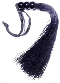 Черная силиконовая плетка - 25,4 см. - Boys of Toys - купить с доставкой в Копейске