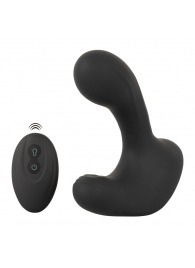 Черная анальная вибропробка с функцией расширения RC Butt Plug with 3 functions - Orion - в Копейске купить с доставкой