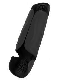 Черный вибромастурбатор с трехточечной стимуляцией Penis Trainer with 3 Point Stimulation - Orion - в Копейске купить с доставкой