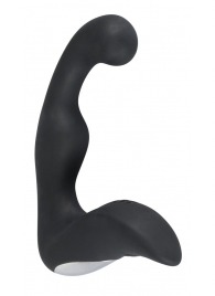 Черный перезаряжаемый стимулятор простаты с вибрацией - 14,6 см. - Orion - в Копейске купить с доставкой
