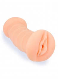 Телесный двусторонний мастурбатор с вибропулей и эрекционными кольцами в комплекте - Sexy Girl - в Копейске купить с доставкой