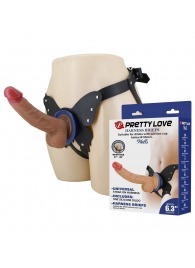 Поясной страпон Wells: трусики в форме бабочки и фаллоимитатор-насадка - Baile - купить с доставкой в Копейске