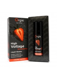 Жидкий вибратор Orgie High Voltage Strawberry - 15 мл. - ORGIE - купить с доставкой в Копейске
