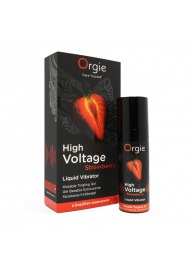 Жидкий вибратор Orgie High Voltage Strawberry - 15 мл. - ORGIE - купить с доставкой в Копейске