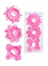 Комплект из 3 розовых эрекционных колец - Erowoman-Eroman - в Копейске купить с доставкой