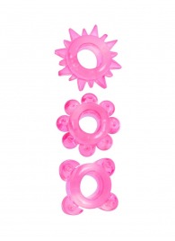 Комплект из 3 розовых эрекционных колец - Erowoman-Eroman - в Копейске купить с доставкой